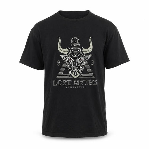 U.S. Athletic Men's Black Medium Graphic Mythology Cotton T-Shirt