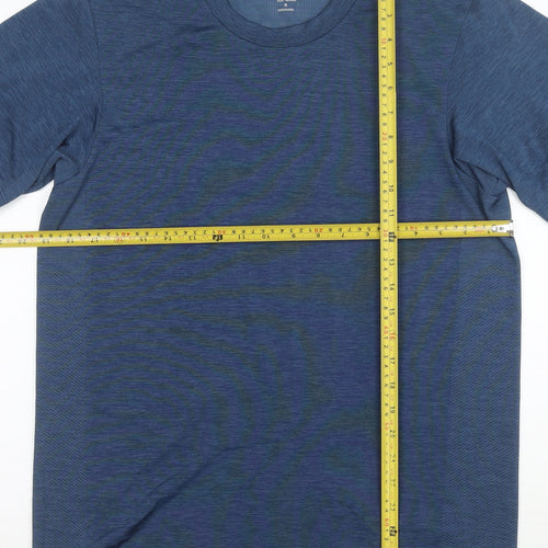 Uniqlo Men Blue Dry-EX Short Sleeve Active T-Shirt Size M