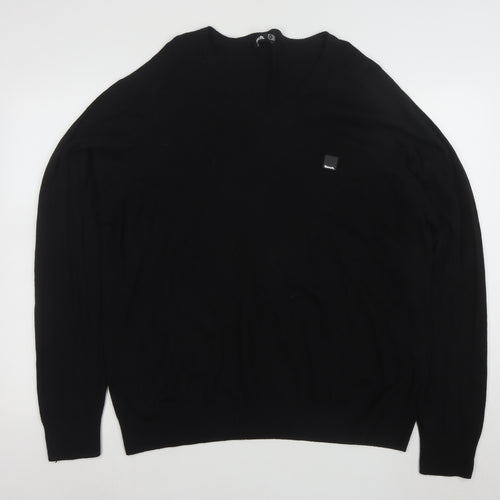 Bench Men's Black 2XL V-Neck Pullover Jumper