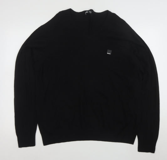 Bench Men's Black 2XL V-Neck Pullover Jumper