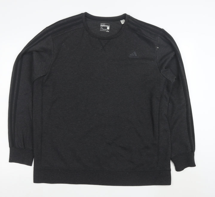 Adidas Men's Black XL Pullover Sweatshirt Climalite Essentials