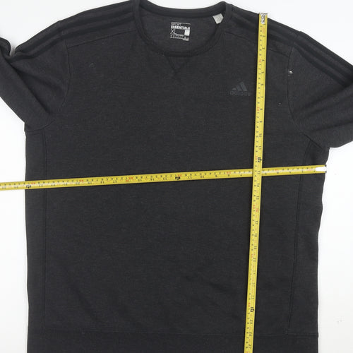 Adidas Men's Black XL Pullover Sweatshirt Climalite Essentials