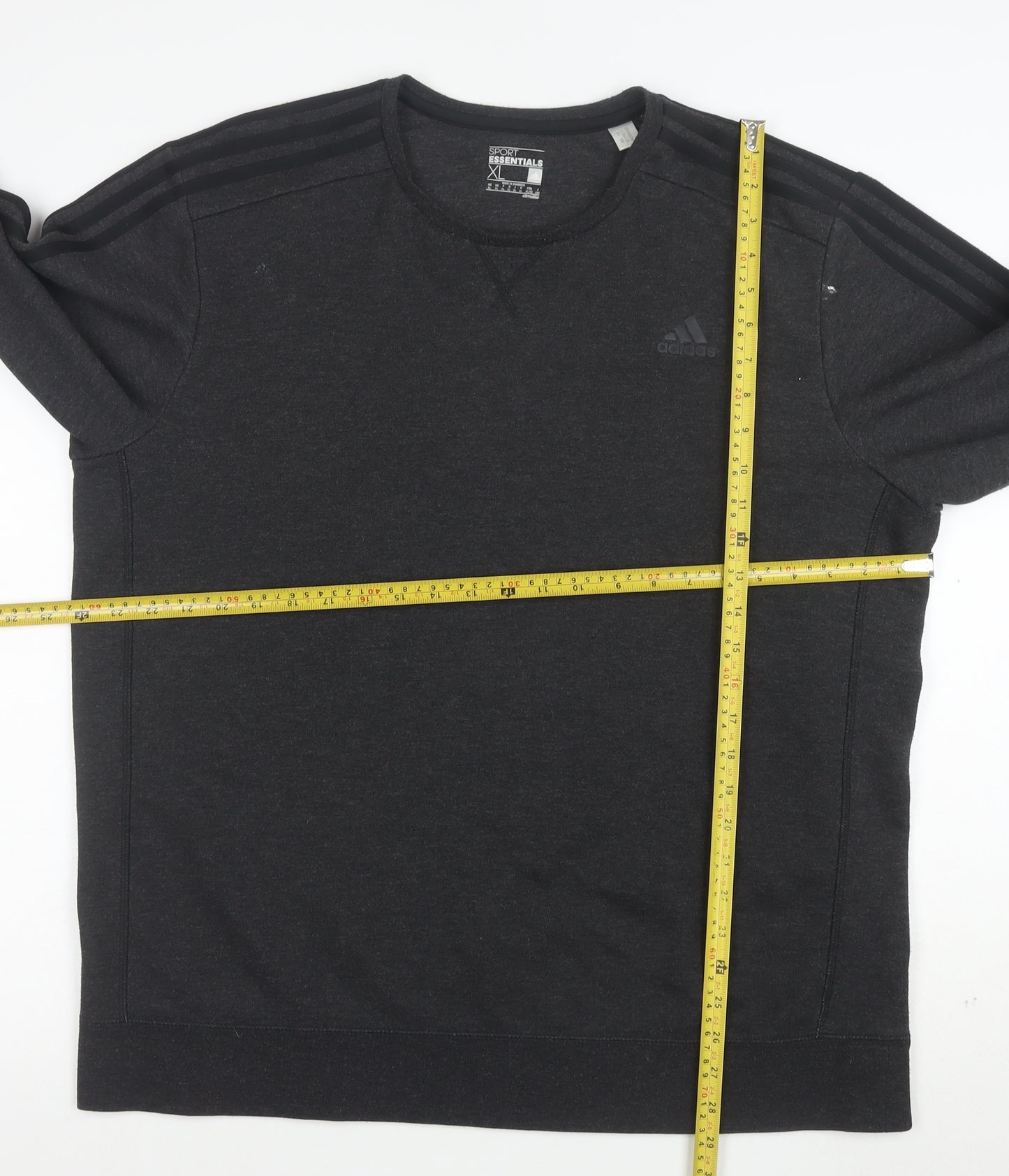Adidas Men's Black XL Pullover Sweatshirt Climalite Essentials