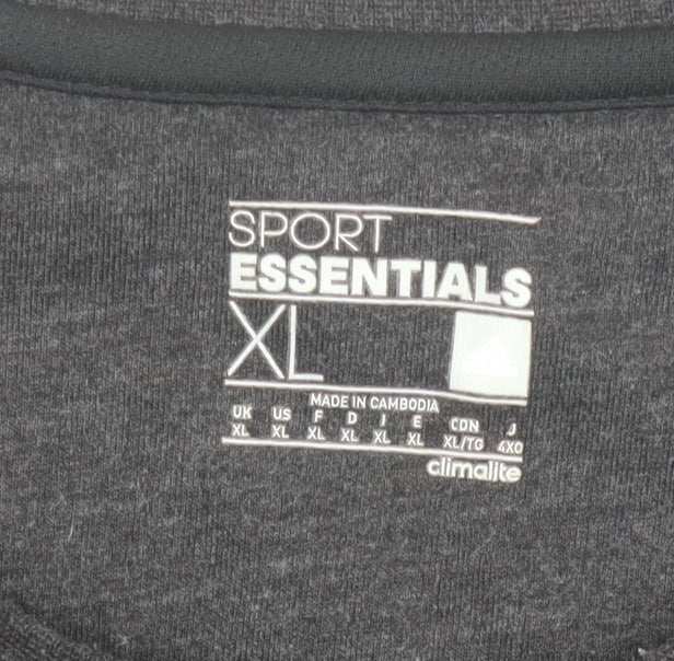 Adidas Men's Black XL Pullover Sweatshirt Climalite Essentials