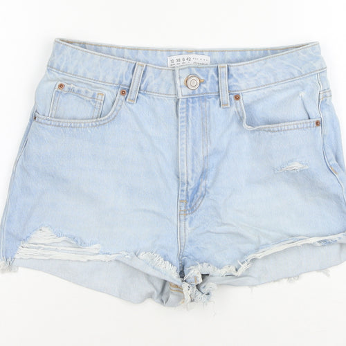 Primark Women’s Blue Denim Cut-Off Shorts Size 10