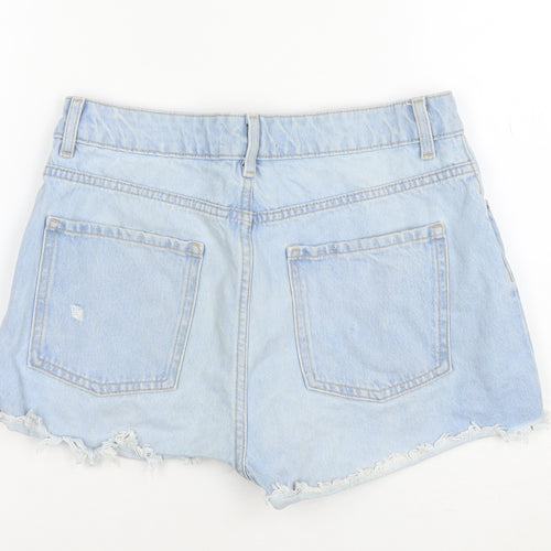 Primark Women’s Blue Denim Cut-Off Shorts Size 10