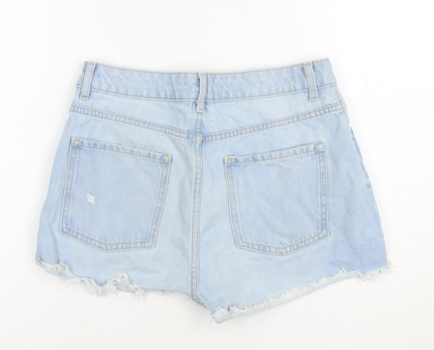 Primark Women’s Blue Denim Cut-Off Shorts Size 10