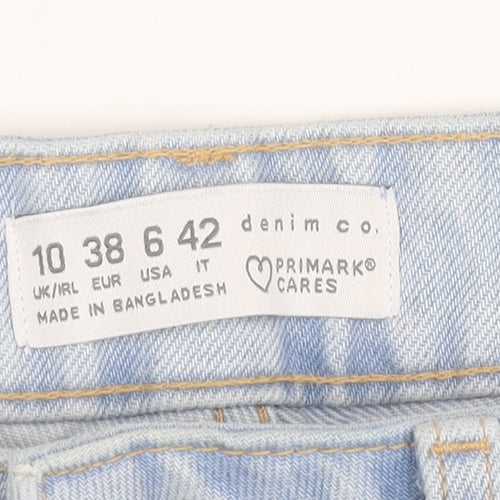 Primark Women’s Blue Denim Cut-Off Shorts Size 10