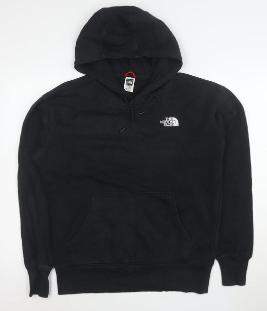 The North Face Mens Black Pullover Hoodie Size L Fleece Lined