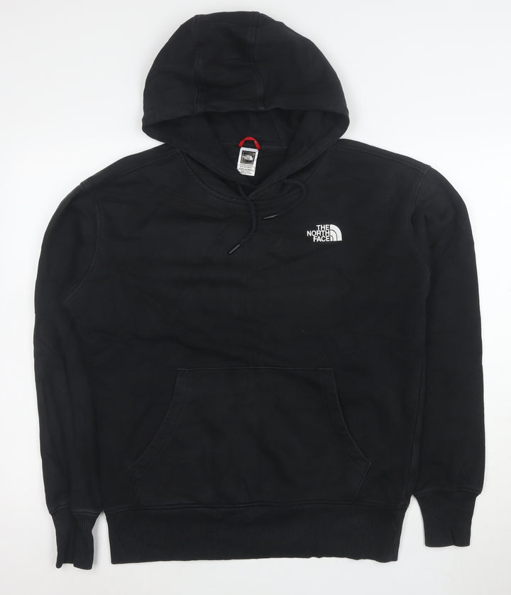 The North Face Mens Black Pullover Hoodie Size L Fleece Lined
