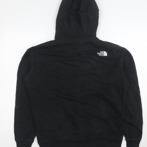 The North Face Mens Black Pullover Hoodie Size L Fleece Lined