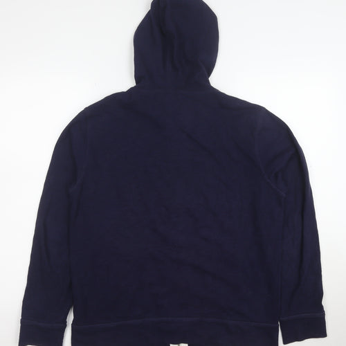 Gap Men's Blue Full Zip Hoodie Size M Cotton Casual Sweatshirt