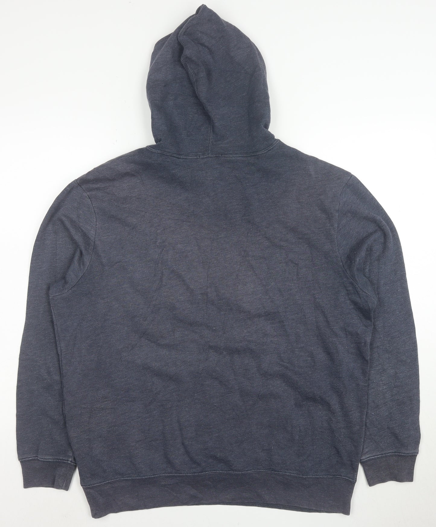 GAP Men's Grey Pullover Hoodie Size L Logo Fleece Sweatshirt