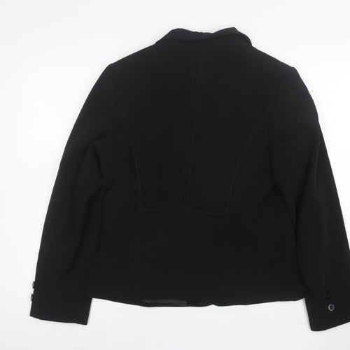 Marks and Spencer Womens Black Size 14 Classic Two-Button Suit Jacket