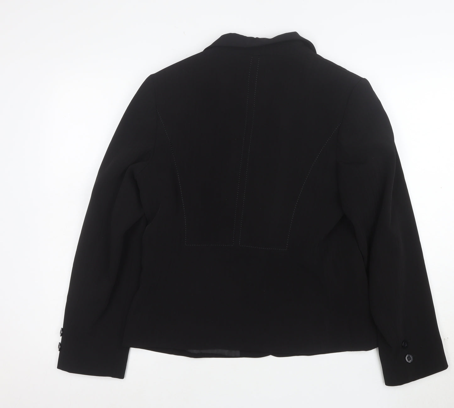 Marks and Spencer Womens Black Size 14 Classic Two-Button Suit Jacket