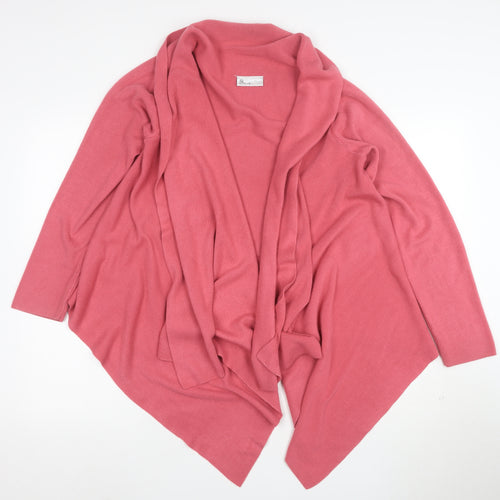 BHS Women’s Pink Long Sleeve Wrap Knit Cardigan Size 16