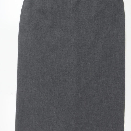 Debenhams Women Grey Size 14 Pencil Skirt Knee Length Workwear