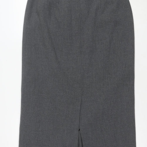Debenhams Women Grey Size 14 Pencil Skirt Knee Length Workwear