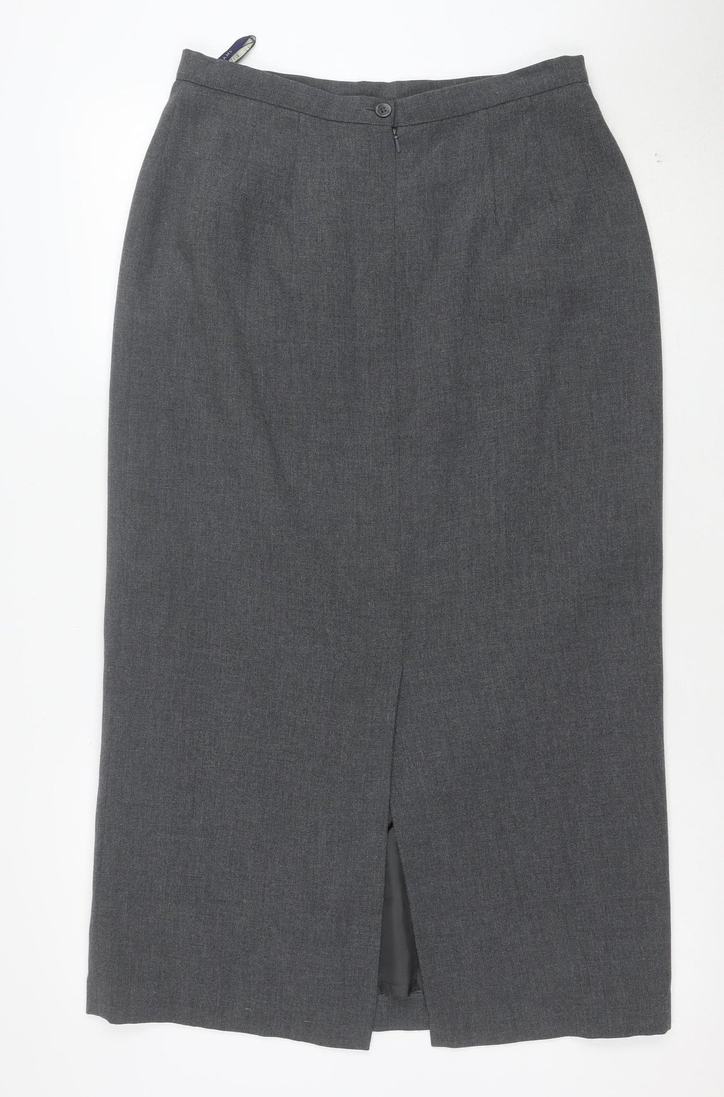 Debenhams Women Grey Size 14 Pencil Skirt Knee Length Workwear