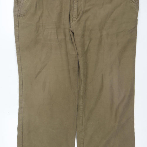 Marks and Spencer Blue Harbour Men's Beige 40W 29L Chino Trousers