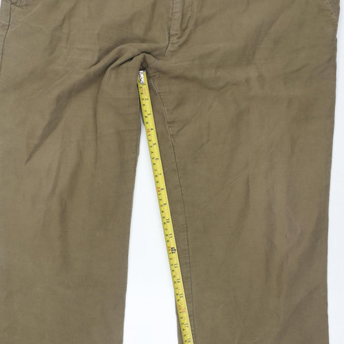 Marks and Spencer Blue Harbour Men's Beige 40W 29L Chino Trousers