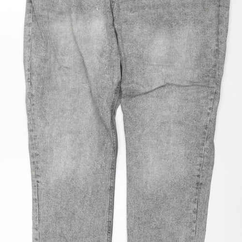 Denim Co Men's Grey Relaxed Tapered Jeans W38 L32