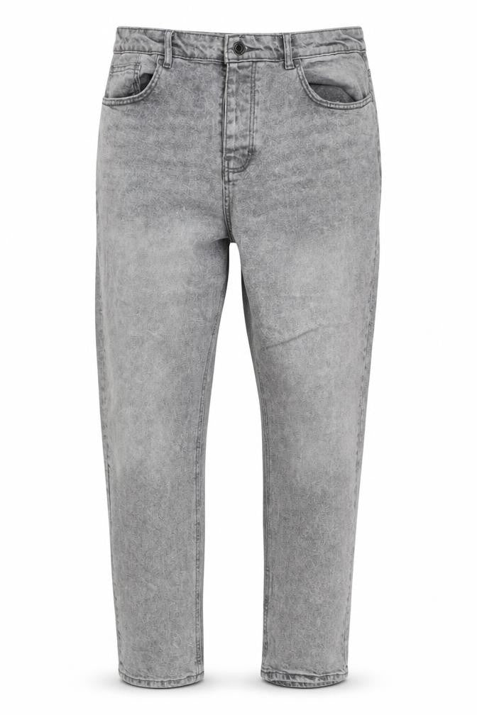 Denim Co Men's Grey Relaxed Tapered Jeans W38 L32