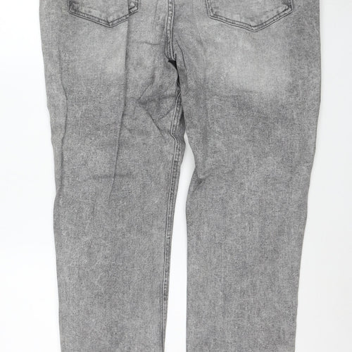 Denim Co Men's Grey Relaxed Tapered Jeans W38 L32