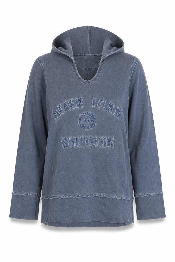 Next Women Blue Vintage Edition Pullover Hoodie UK 16 Cotton Casual