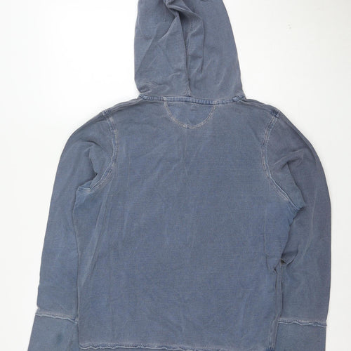 Next Women Blue Vintage Edition Pullover Hoodie UK 16 Cotton Casual