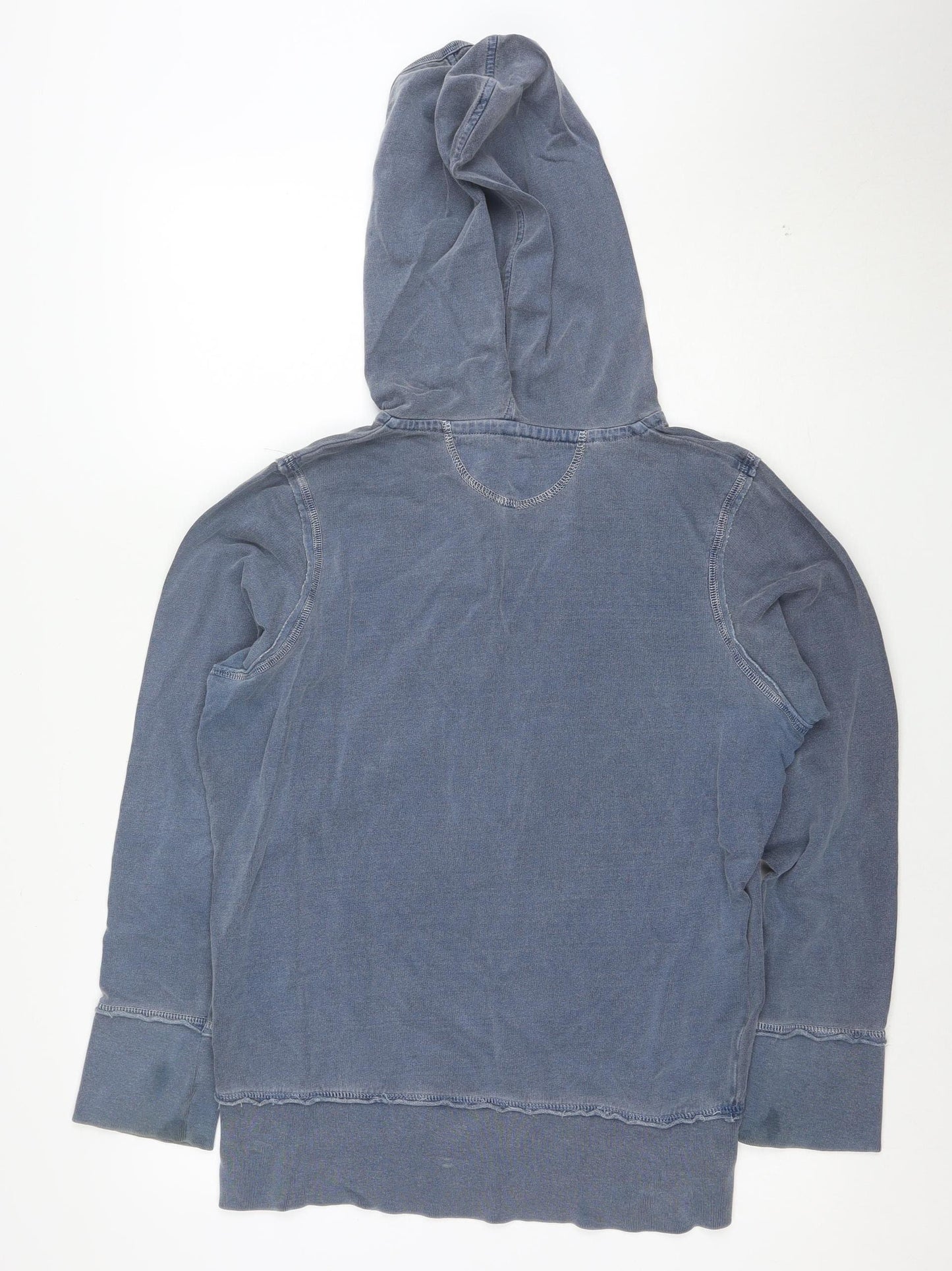 Next Women Blue Vintage Edition Pullover Hoodie UK 16 Cotton Casual