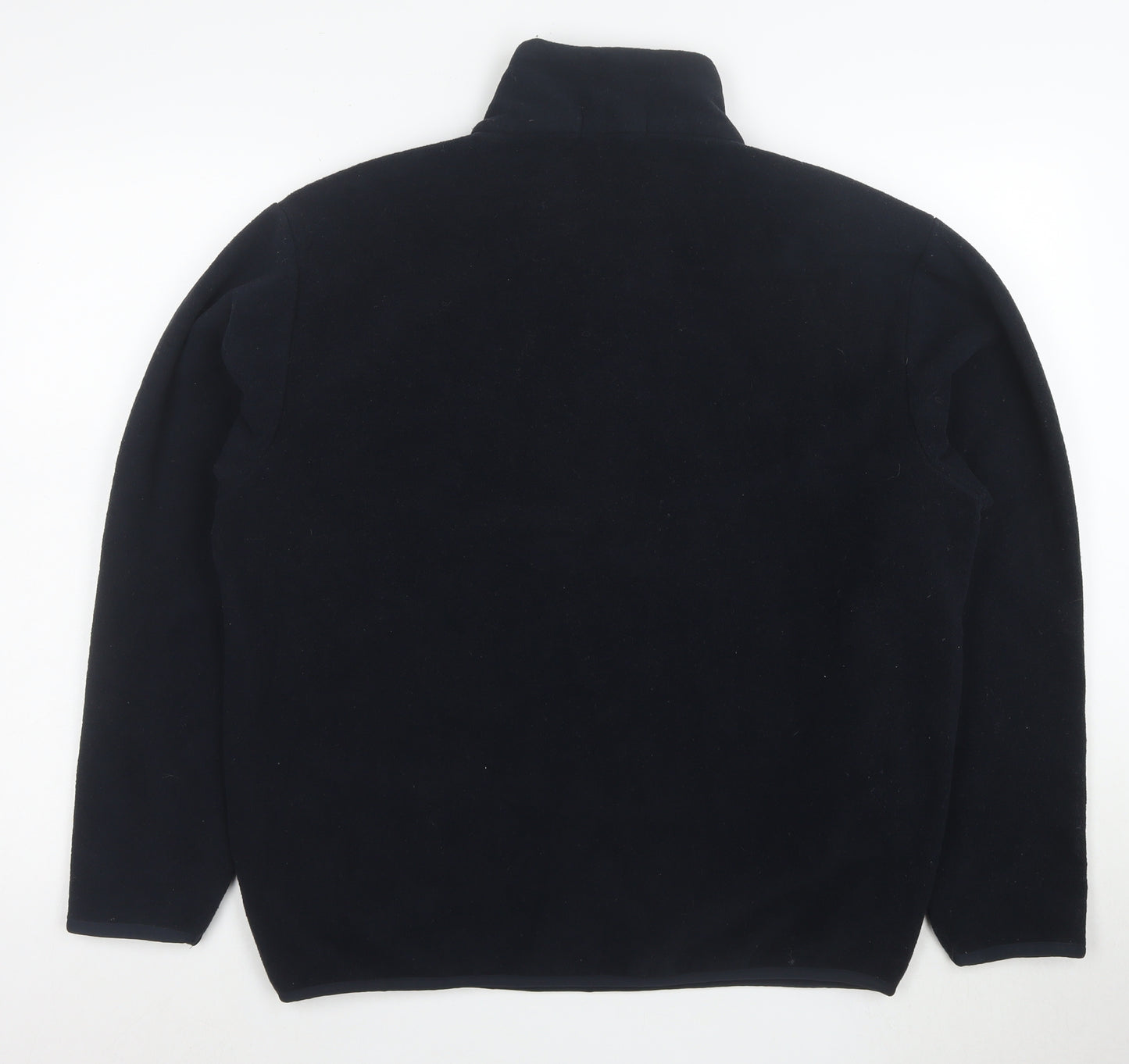 Nautica Women Navy Blue Fleece 1/2 Zip Pullover Sweatshirt M