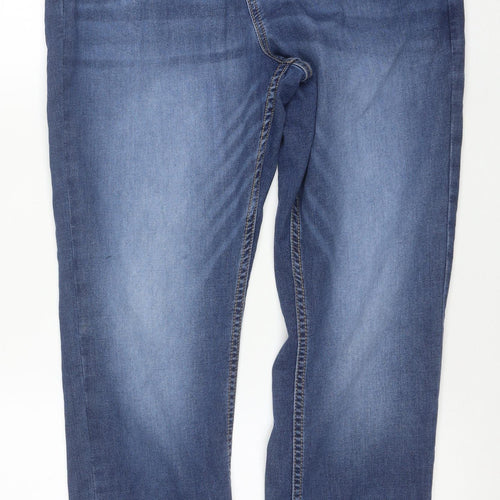 H&M Boys Blue Denim Jogger Jeans Elastic Waist Size 16 Years