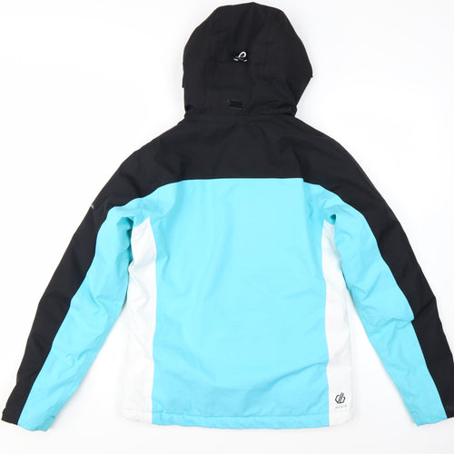 Dare 2B Womens Blue Hooded Ski Jacket UK 10 Water Resistant