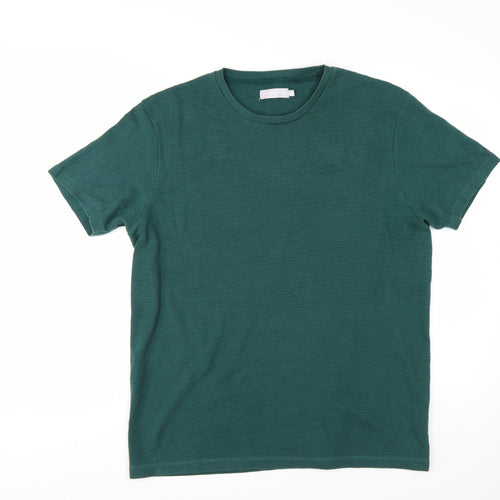Red Herring Men's Green XL Crew Neck Cotton Blend T-Shirt