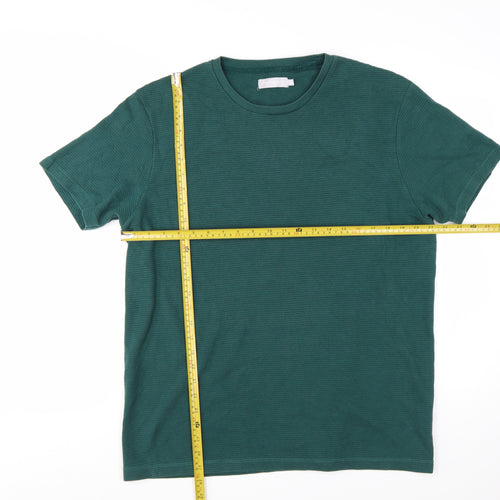 Red Herring Men's Green XL Crew Neck Cotton Blend T-Shirt