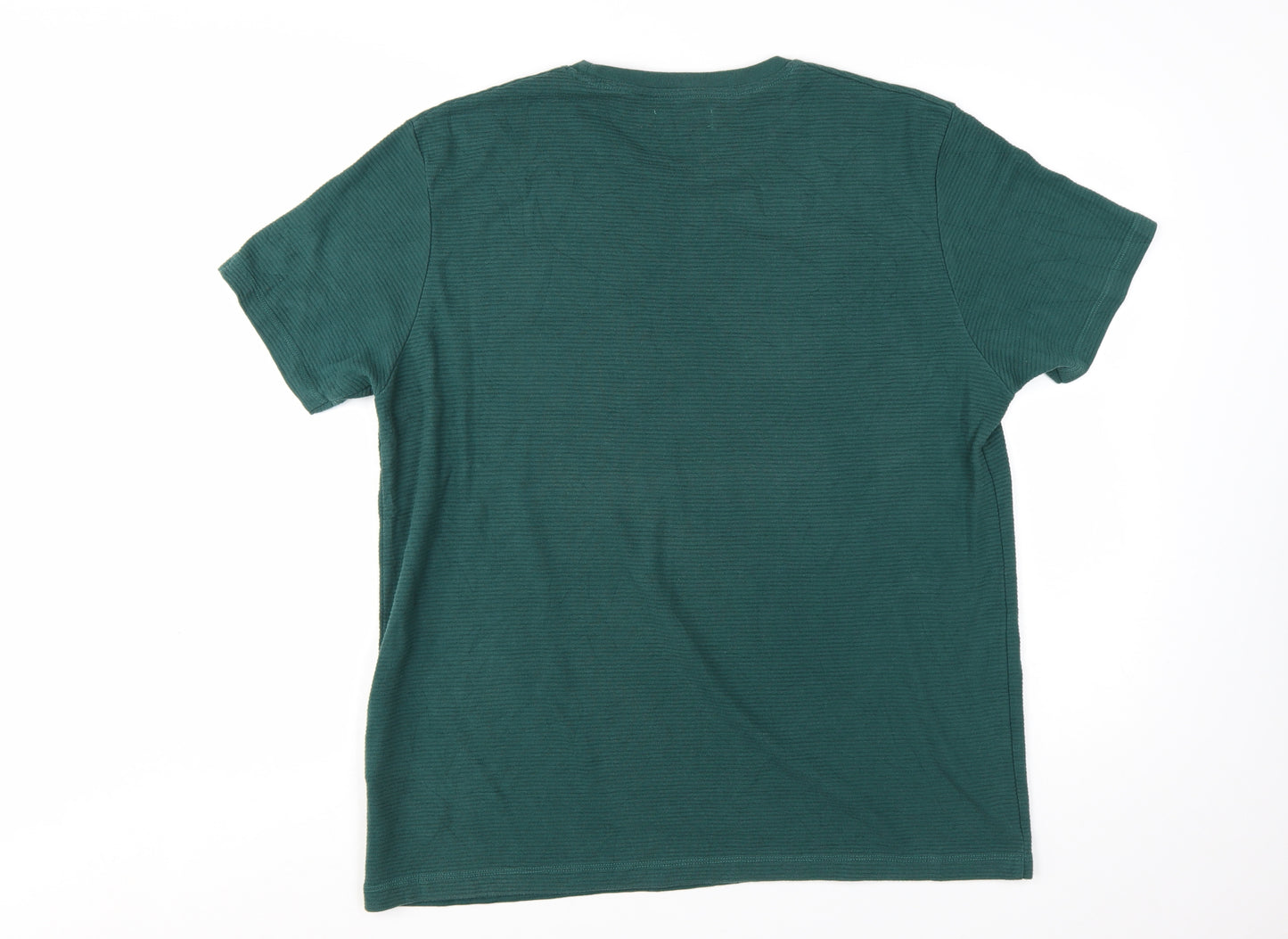 Red Herring Men's Green XL Crew Neck Cotton Blend T-Shirt