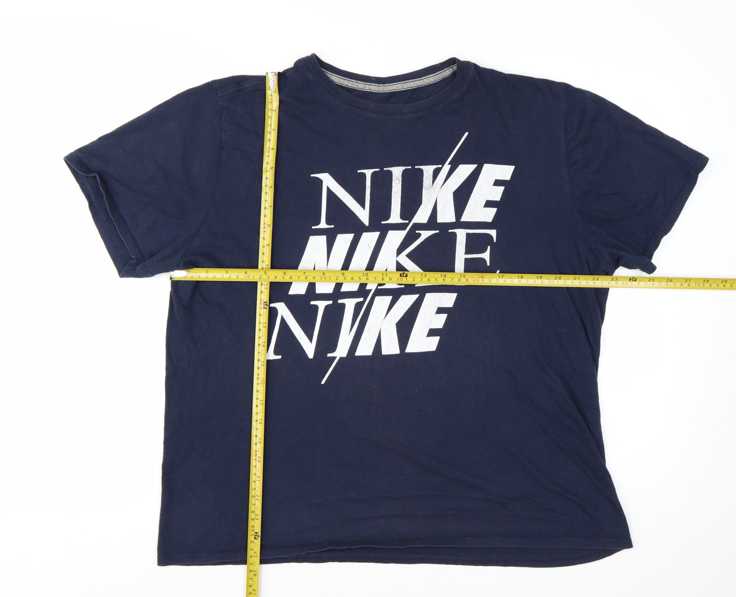 Nike Men's Blue XL Athletic Fit Graphic Sports T-Shirt