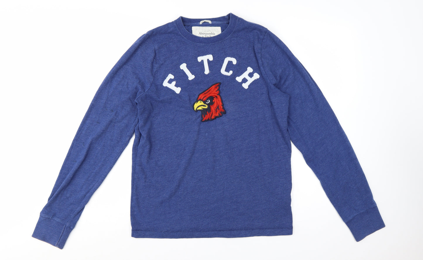 Abercrombie & Fitch Men's Blue Crew Neck Pullover Sweatshirt M