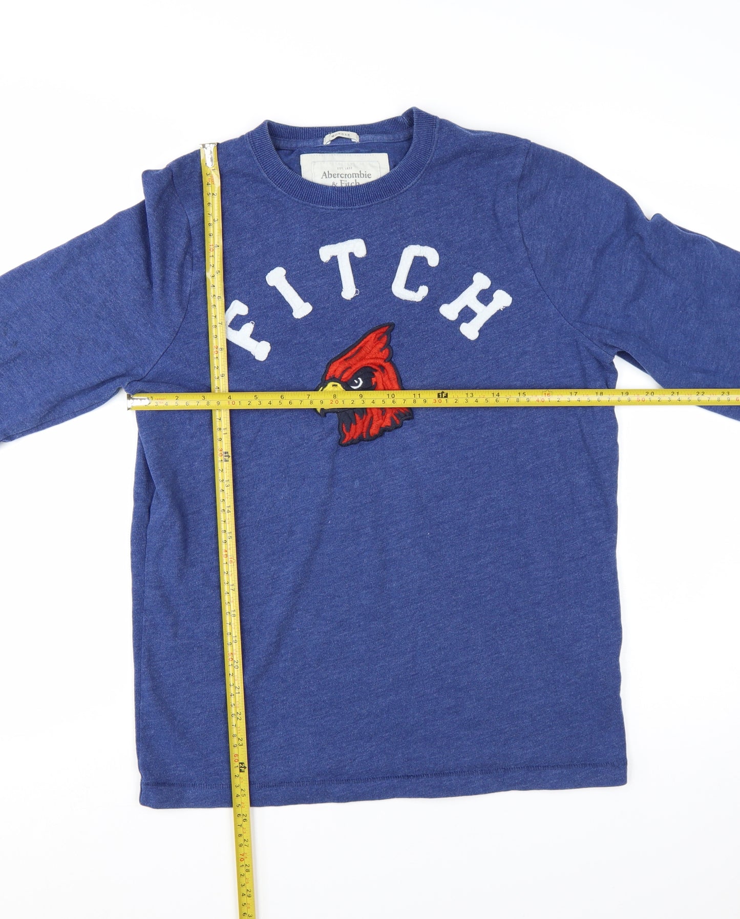 Abercrombie & Fitch Men's Blue Crew Neck Pullover Sweatshirt M