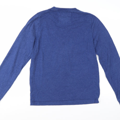 Abercrombie & Fitch Men's Blue Crew Neck Pullover Sweatshirt M