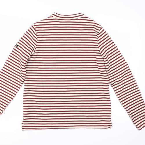 Craghoppers Womens Red Striped Crew Neck Long Sleeve Jumper Size 12