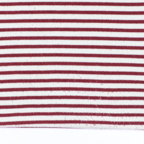 Craghoppers Womens Red Striped Crew Neck Long Sleeve Jumper Size 12