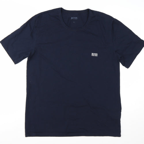 Hugo Boss Men's Navy Blue XL Crew Neck Short Sleeve T-Shirt