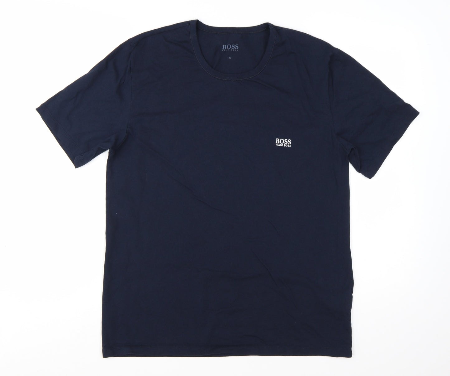 Hugo Boss Men's Navy Blue XL Crew Neck Short Sleeve T-Shirt