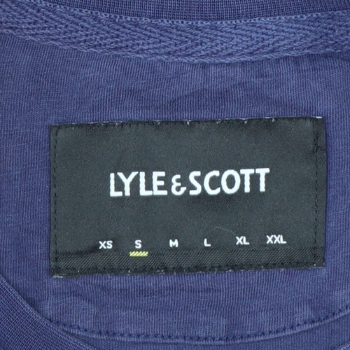Lyle & Scott Men's Blue Cotton Crew Neck Short Sleeve T-Shirt S