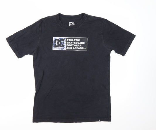DC Shoes Boys Black XL 16 Graphic Skateboard Cotton T-Shirt