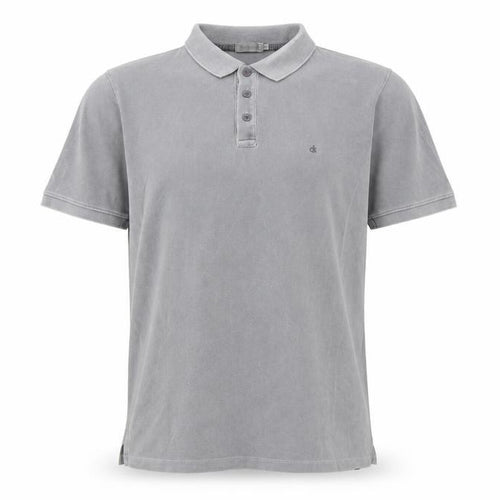 Calvin Klein Jeans Men's Grey Slim Fit Polo Shirt Size M
