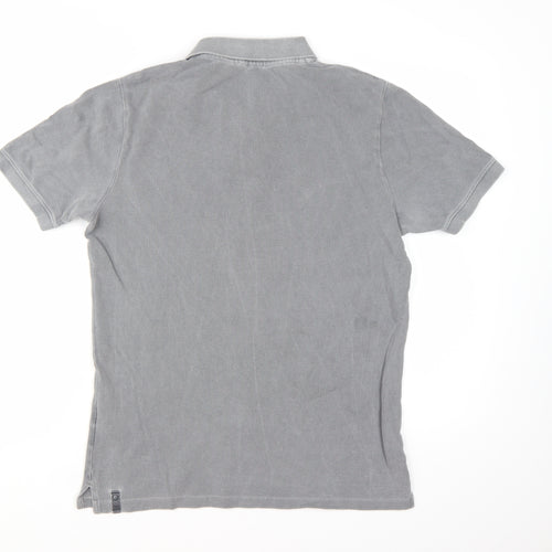 Calvin Klein Jeans Men's Grey Slim Fit Polo Shirt Size M