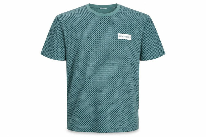 Jack & Jones Men's Green 2XL Graphic Print Crew Neck T-Shirt